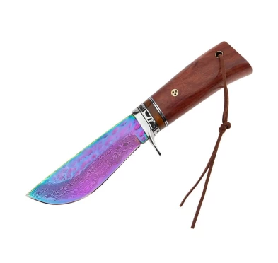 Nóż Myśliwski Damast Rainbow Fade TAKOMA N-960